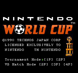 Nintendo World Cup (USA) Title Screen
